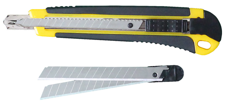 Ніж канцелярський SCHOLZ (4503SCH), автофіксатор, 9 мм + 2 леза